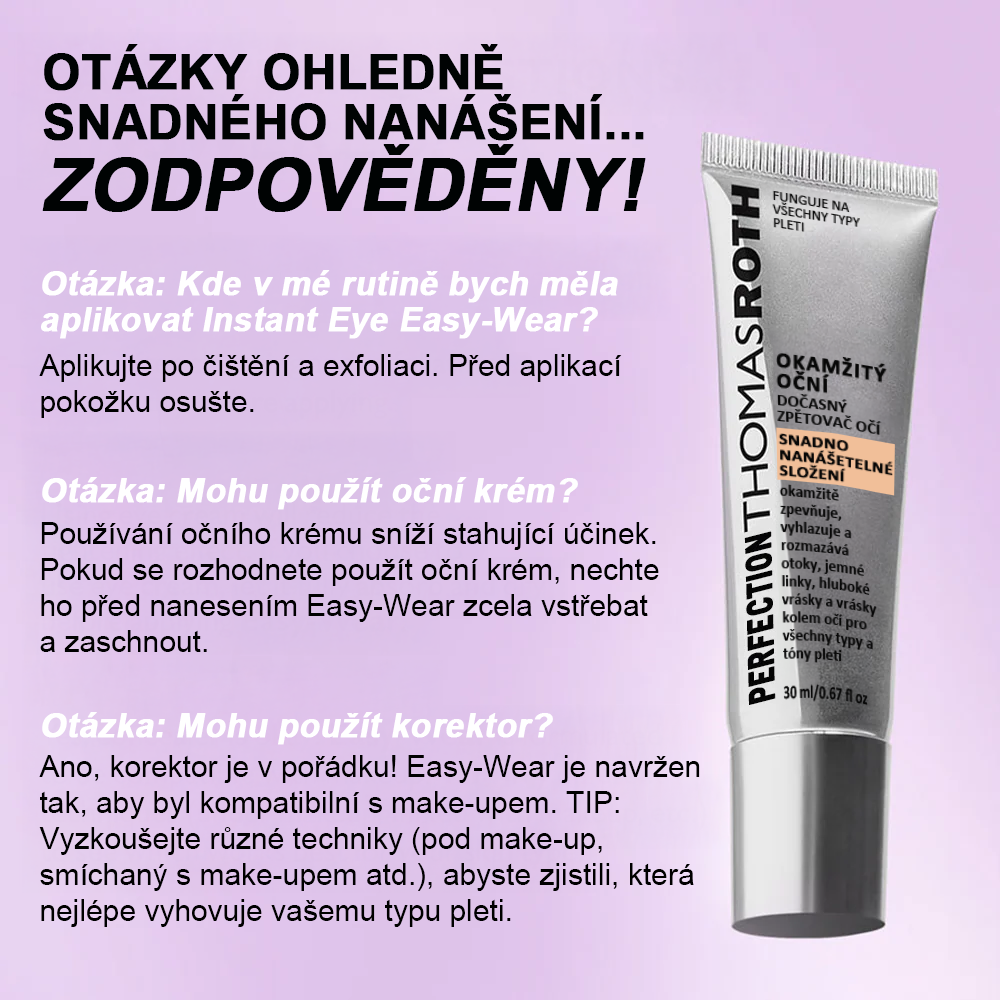 🌸Okamžitý zpevňovač očí Snadno použitelná formule – Dokonalý lifting a hladký finiš✨