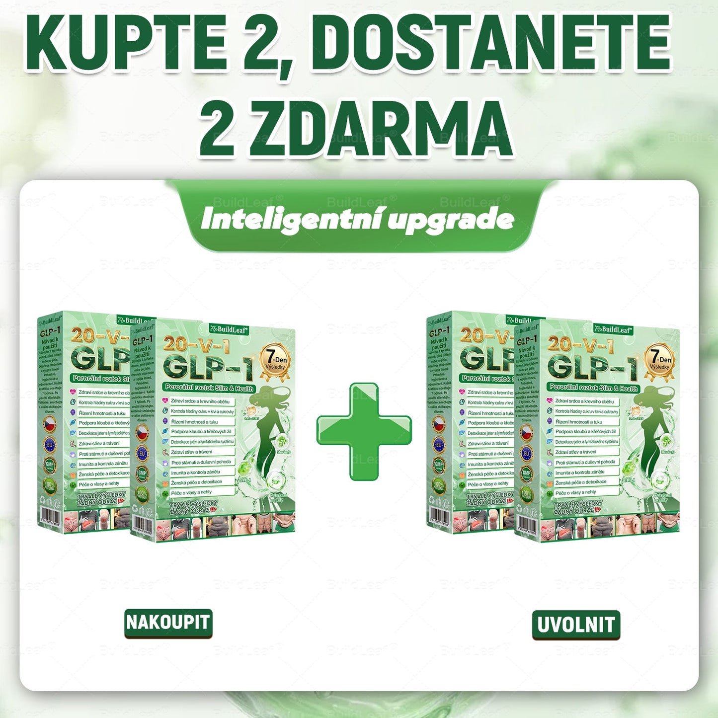 🏆Oficiální obchod | BuildLeaf® GLP-1 20-v-1 Slim & Zdraví orální roztok 💧 (1× denně, výsledky za 7 dní). Obsahuje 100 mld. CFU probiotik ✅ Podporuje hubnutí, zdraví srdce, trávení i energii.