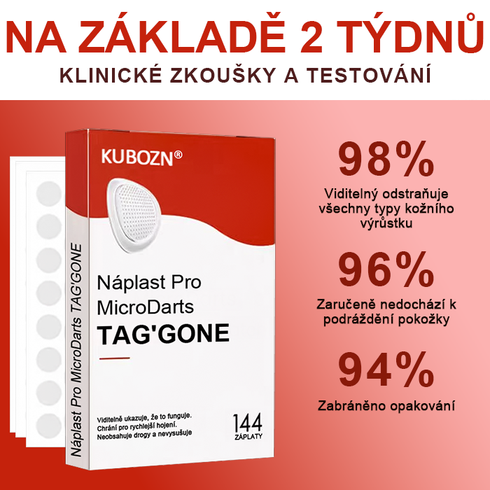 KUBOZN® Náplasti na odstranění kožních výrůstků s nano-mikrojehličkami 🔸🔸