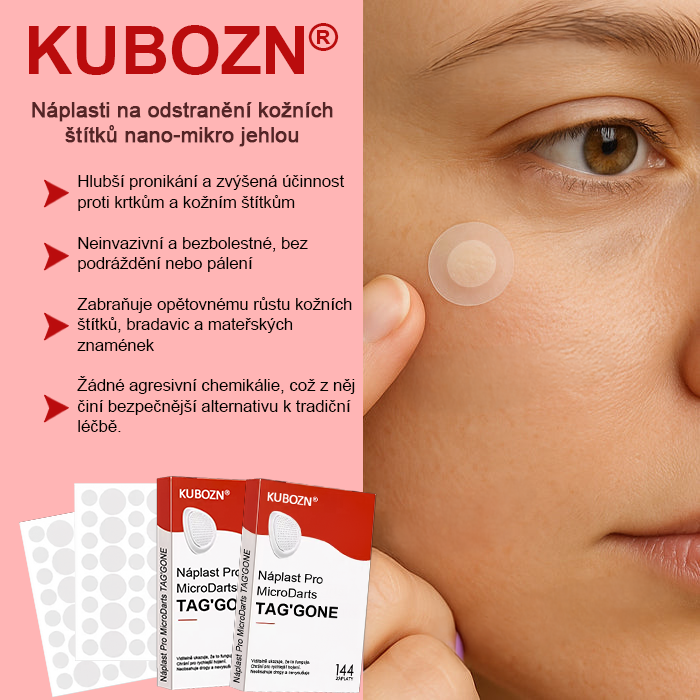 KUBOZN® Náplasti na odstranění kožních výrůstků s nano-mikrojehličkami 🔸🔸
